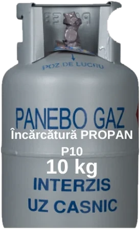 Încărcătura PROPAN 10kg – butelie gri